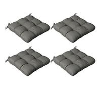 Outsunny Set Of 4 Outdoor Seat Cushion With Ties, For Garden Furniture, Grey