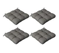 Outsunny Set of 4 Outdoor Seat Cushions 48 x 48 x 8 cm Charcoal Grey