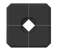 Outsunny Set of 4 Parasol Base Stand Weights for Cantilever Parasols Black