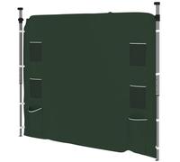 Outsunny Gazebo Side Panel, Canopy Sidewall Panel with 4 Mesh Bags and 2 Storage Pockets for 3 x 3 m Straight Leg Pop Up Gazebos, 1 Pack Sidewall Only, Green
