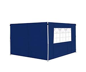 OutSunny Side Walls for Pop up Tent 2 x 0.3 x 2.95 m Blue