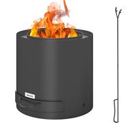 Outsunny Smokeless Round Wood Burning Fire Pit -