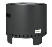 Outsunny Smokeless Steel Fire Pit, with Poker - Grey