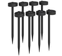 Outsunny Solar Stake Lights 8 Pack, IP44 Pathway Lighting, Auto On/Off LED