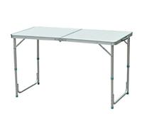OutSunny Standard Height Adjustable Picnic Table 01-0400 Ash Aluminium 1,200 x 600 x 700 mm
