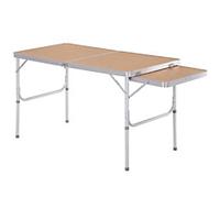 OutSunny Standard Height Adjustable Picnic Table 84B-400 Oak Aluminium 1,200 x 600 x 700 mm
