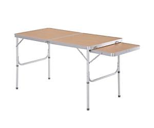OutSunny Standard Height Adjustable Picnic Table 84B-400 Oak Aluminium 1,200 x 600 x 700 mm