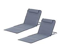 OutSunny Steel, PE, Cotton Beach Mat 84B-455V70 Grey 134 x 36 x 480 cm