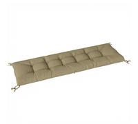 Outsunny Sun Lounger Cushion, Memory Foam Patio Chair Cushion with Ties, Outdoor Seat Pad Fits 190 x 60 cm Lounger, Sand