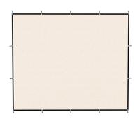Outsunny Sun Shade Sail UV Protection Canopy with Stainless Steel Eyelets for Patio Garden 3 x 3.6 m Beige