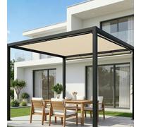 Outsunny Sun Shade Sail with UV Protection - 3.6 x 3 m - Beige