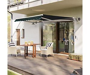 OutSunny Sunshade Awning Manual Aluminium Green