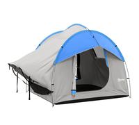 Outsunny SUV Car Tent for Camping, Waterproof PU2000mm, 5 Man Tailgate Tent, 2.4 x 2.1 m, Grey and Blue