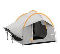 Outsunny SUV Car Tent for Camping, Waterproof PU2000mm, 5 Man Tailgate Tent, 2.4 x 2.1 m, Grey and Orange