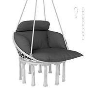 OutSunny Swing Chair Steel, Cotton Dark Grey Outdoor