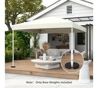 OUTSUNNY Tent Weight Base 4pcs Gazebo Foot Leg Pole Anchor Weights Marquee in Black Outsunny Black