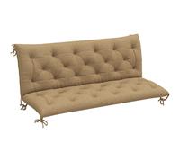 Outsunny Three-Seater Bench Cushion - Khaki