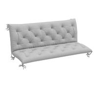 Outsunny Three-Seater Bench Cushion - Light Grey