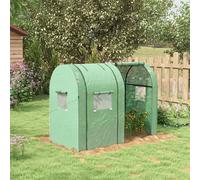 OUTSUNNY Tomato Greenhouse with 2 Roll-up Doors & 4 Mesh Windows in Green Outsunny Green