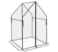 Outsunny Tomato Greenhouse With 2 Zipped Doors, Outdoor Green House, Clear