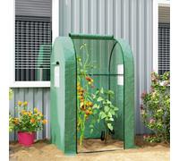 Outsunny Tomato Greenhouse with Roll-up Door, 94 x 94 x 150cm, Green