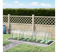 Outsunny Tunnel Greenhouse Steel Frame For Garden W/ Zipper Doors
