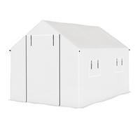 Outsunny Tunnel Greenhouse W/ Uv-Resistant Pe Cover, Wide Door, 2 X 3(M) In White White