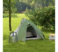 Double Layer Camping Tent for 1-2 Man, 2000mm Waterproof Outsunny Green Double