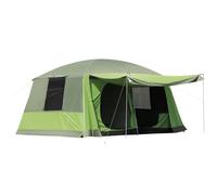 Outsunny Two Room Dome Tent Camping Shelter w/ Porch and Portable