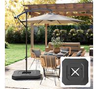 Outsunny Umbrella Weights for Cantilever Parasol, 2 PCS Parasol Base Weights