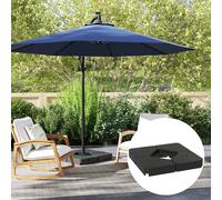OUTSUNNY Umbrella Weights for Offset Parasols, 64kg Sand/55kg Water Filled in Black Outsunny Black