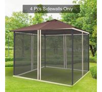 Outsunny Universal Replacement Gazebo Mesh Netting Screen Walls In Beige Beige