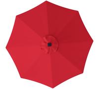 Outsunny 3m Parasol Replacement Canopy with Top Vent, UPF 50+ Garden Cover, 8-Rib Design