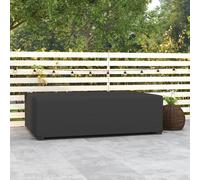 Outsunny UV Rain Protective Cover or Garden Wicker Rattan Black, Black