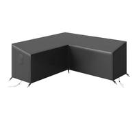 Outsunny V-Shaped Garden Furniture Cover Waterproof 216 x 216 cm Black | Outdoor Rattan Corner Sofa Cover, Air Vent, Heavy Duty 420D Oxford Fabric, Windproof