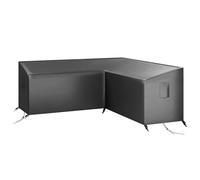 Outsunny V-Shaped Sectional Sofa Cover Waterproof Anti-Uv, Black