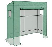 Outsunny Walk-In Greenhouse: Durable PE Cover, Outdoor Plant Shelter, Verdant Green Aosom UK