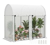 Outsunny 200 X 100 X 178Cm Small Tomato Greenhouse With Roll-Up Zipped Doors
