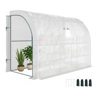 Outsunny 300 X 150 X 213 Plant Greenhouse Garden Nursery W/ Cover Window, White