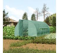 Outsunny 6 x 3M Reinforced Walk-in Polytunnel Garden Greenhouse Steel Frame | TJ Hughes