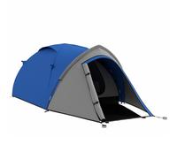 Outsunny Waterproof 2-Person Dome Camping Tent with Large Viewing Windows, Quick Setup, Blue and Grey