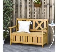 OutSunny Garden Bench Fir Yellow 610 x 850 mm