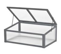 Outsunny Square Wooden Outdoor Greenhouse For Plants Pc Board 100 X 65 X 40Cm