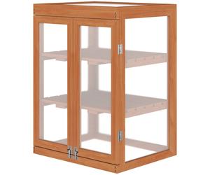 Outsunny Wooden Cold Frame Grow House Greenhouse Outdoor Plant In Orange Orange