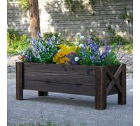 Outsunny Wooden Garden Raised Bed Planter Grow Containers Pot,