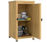 Outsunny Wooden Garden Shed, Garden Tool Storage Shed with Shelf Brown, Brown