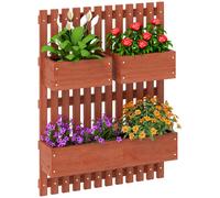 Outsunny 2' 1'' x 1' 5'' Wooden Outdoor Storage Unit - Grey, Cream