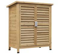Outsunny Wooden Garden Storage Unit, Brown