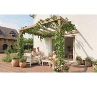 Outsunny Wooden Pergolas: Lean-To Wooden Pergola 3.0m × 2.98m