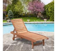OutSunny Sun Lounger 84B-164 Red Brown